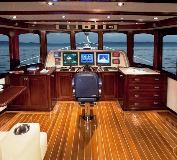 Bridgedeck Aboard Yacht SYCARA IV