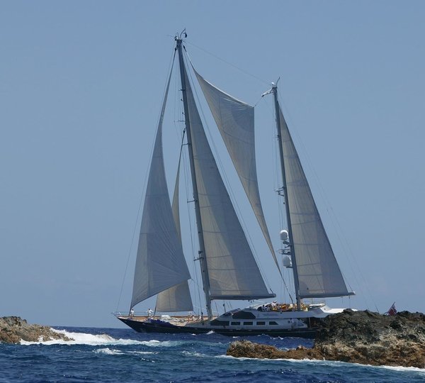 Overview Taken From Shoreline On Yacht ANDROMEDA LA DEA