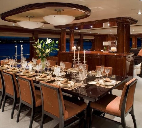 Eating/dining Saloon On Yacht NO COMMENT