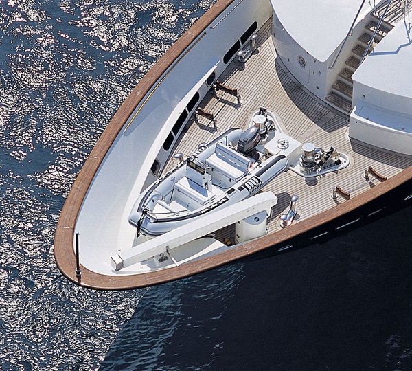 Ship's Bow On Board Yacht JO