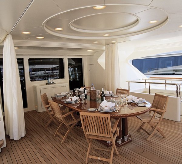 Top Aft Deck On Yacht JO