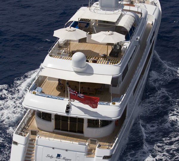 Aft Decks Aboard Yacht LADY ANN MAGEE