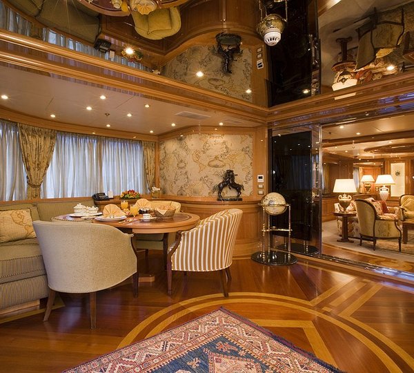 Saloon Aboard Yacht LADY ANN MAGEE