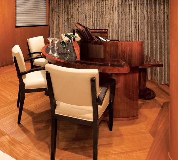 Music Piano With Sitting On Board Yacht REEF CHIEF