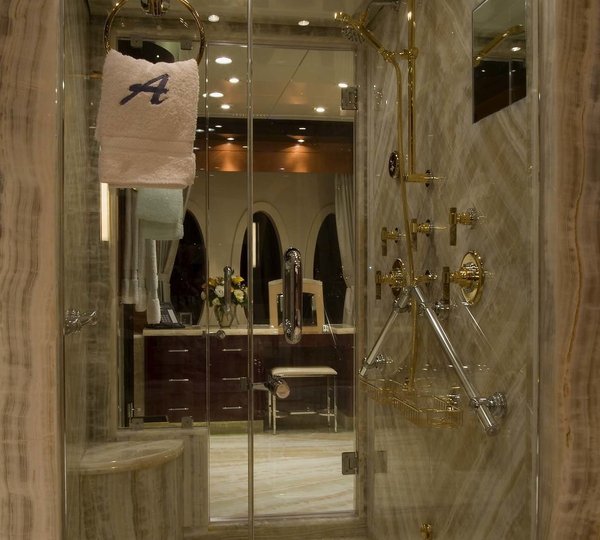 Main Master Showering Aboard Yacht REEF CHIEF