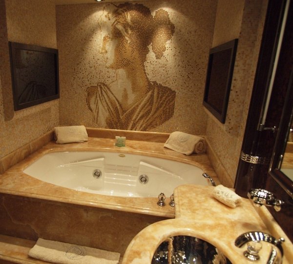 Main Master Bath On Yacht ZEUS I