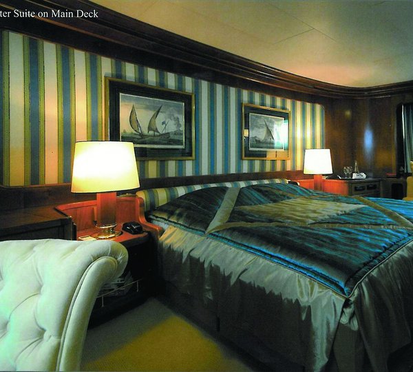 Main Master Cabin On Yacht BLUE GOLD