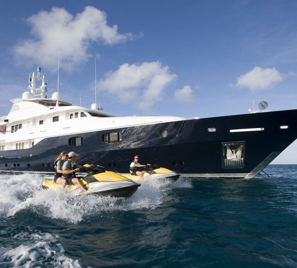 Cruising Including Jetski Skiing Aboard Yacht ODESSA