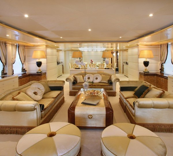Fore: Yacht PLATINUM's Premier Saloon Photograph
