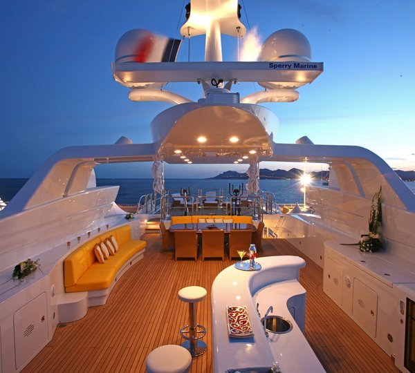 Sun Deck Aboard Yacht PLATINUM