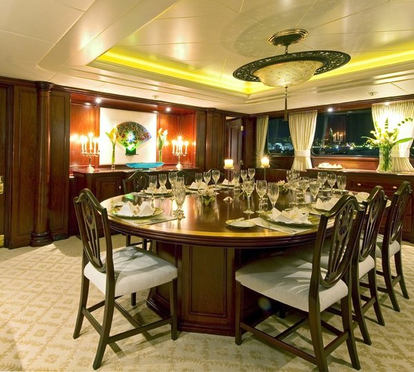 Furniture Set: Yacht LEGEND's Eating/dining Saloon Pictured