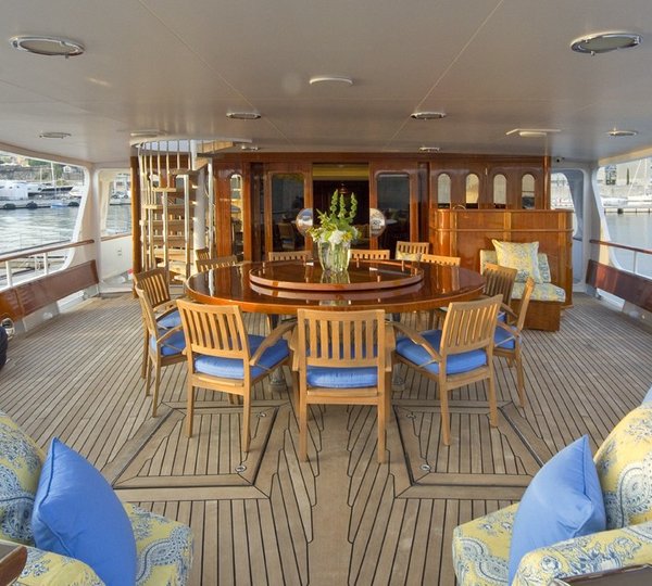Premier Deck Aft On Board Yacht LEGEND