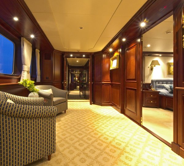 Main Master Entrance On Yacht LEGEND
