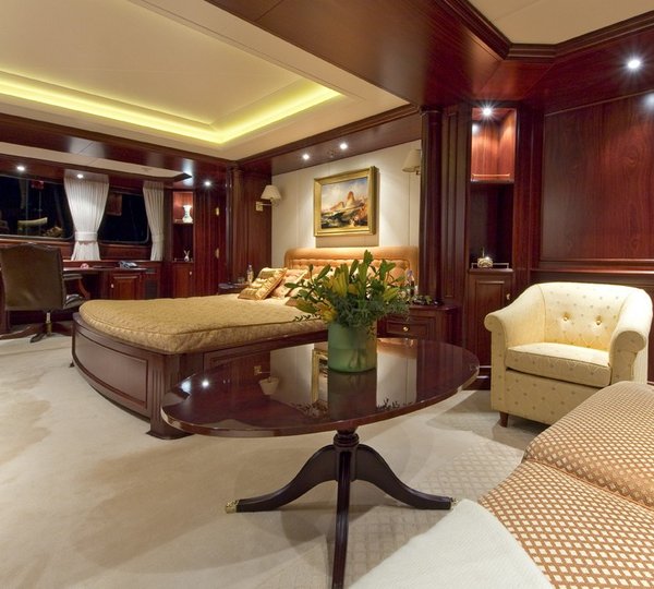 Main Master Cabin On Yacht LEGEND