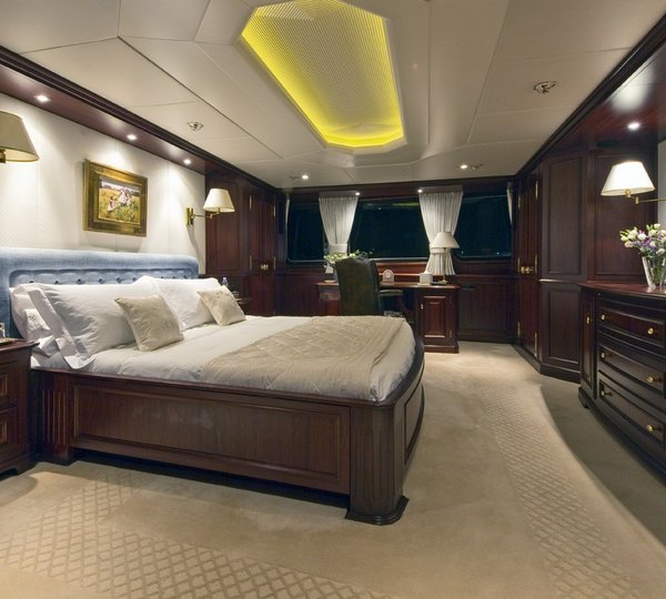 Main Master Cabin Profile Aspect On Board Yacht LEGEND