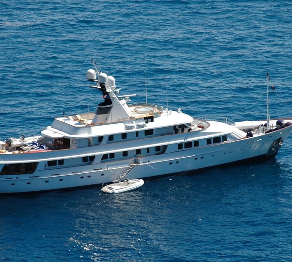 Overview Including Ship's Tender On Board Yacht LEGEND