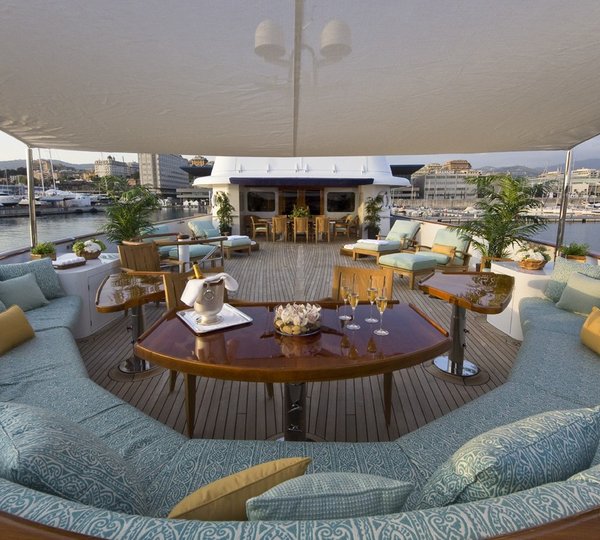 Bridgedeck Deck Circular Sitting On Board Yacht LEGEND