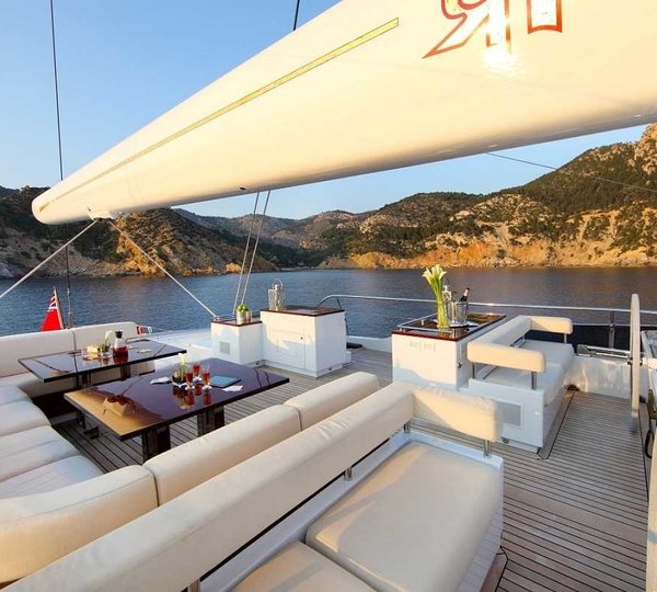 Sun Deck On Board Yacht PRANA