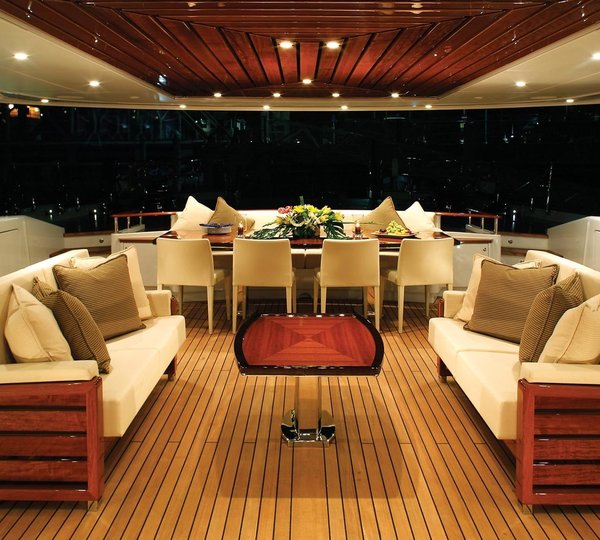 Evening: Yacht PRANA's Cockpit Captured