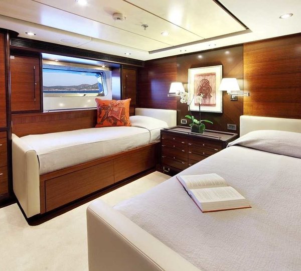 Twin Bed Cabin Aboard Yacht PRANA