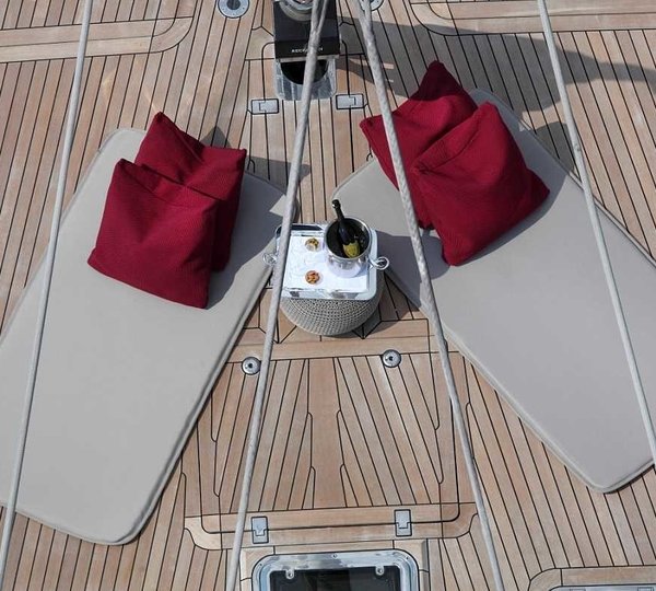 Deck Mattress On Board Yacht PRANA