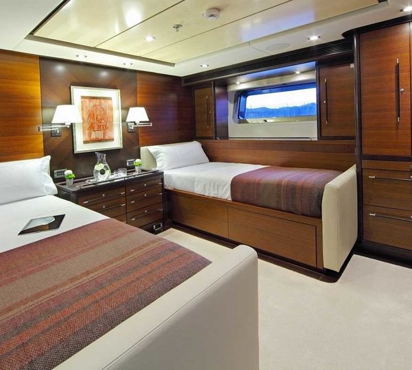 Twin Bed Cabin On Board Yacht PRANA