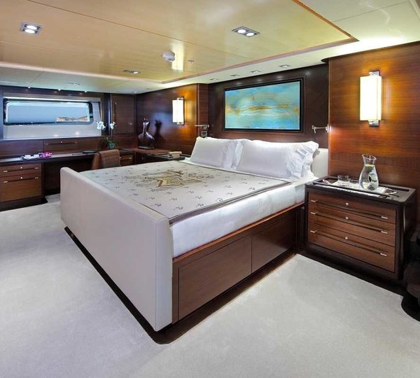 Main Master Suite On Board Yacht PRANA