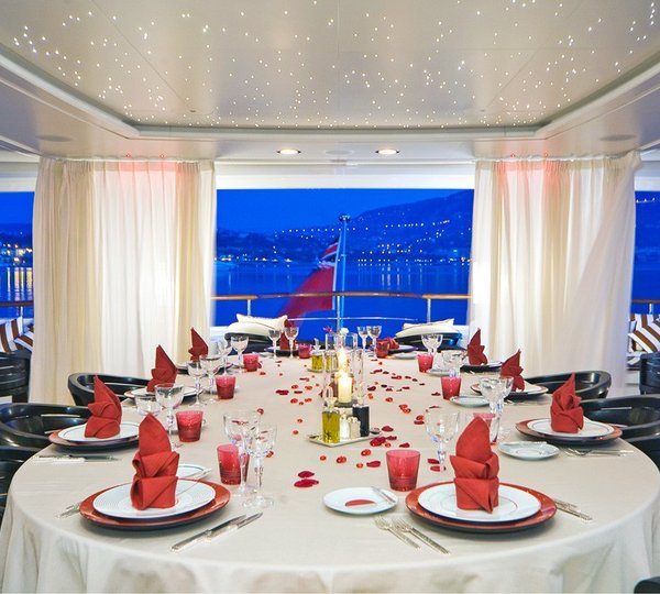 External Eating/dining On Yacht LATITUDE