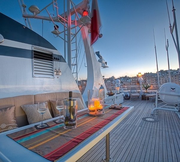 Deck Sitting Aboard Yacht SANSSOUCI STAR