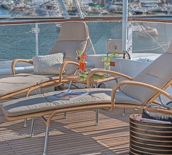 Lounging: Yacht SANSSOUCI STAR's Aft Deck Captured