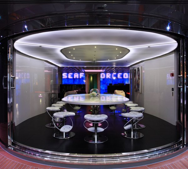 Inside External Eating/dining On Board Yacht SEA FORCE ONE