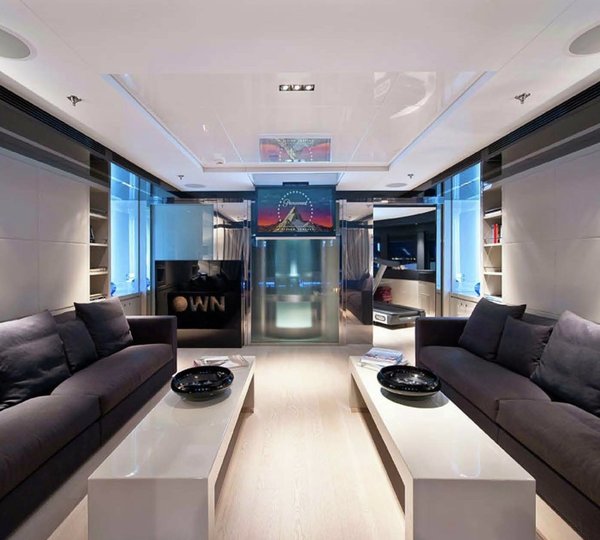 Sun Deck Lounging Aboard Yacht SYNA