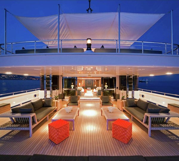 Premier Deck Aft Aboard Yacht SYNA