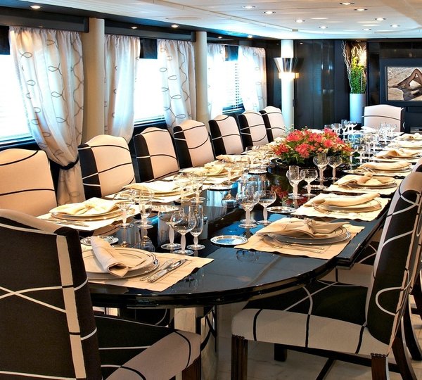 Eating/dining Saloon On Board Yacht LADY A