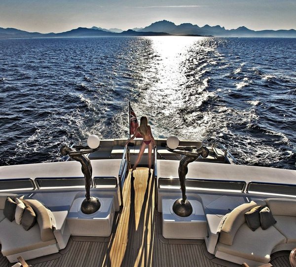 Swimming Landing Aboard Yacht LADY A