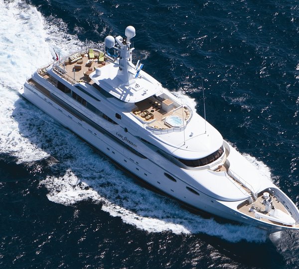 From Above Aspect Aboard Yacht LADY SHERIDAN