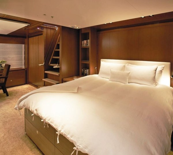 Main Master Cabin On Board Yacht ETHEREAL