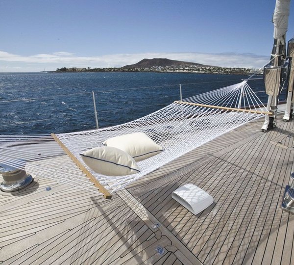 Deck Hammocks Aboard Yacht ETHEREAL