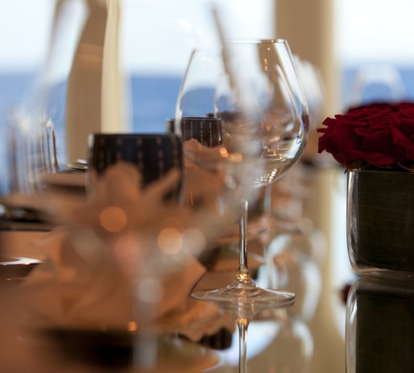 Glass: Yacht IDOL's Close Up Photograph