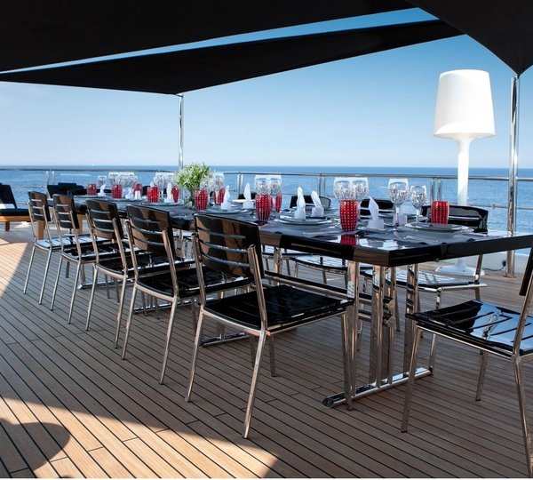 External Eating/dining Aboard Yacht IDOL