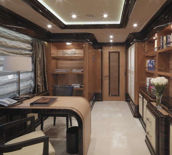 Office: Yacht MEAMINA's Main Master Cabin Pictured