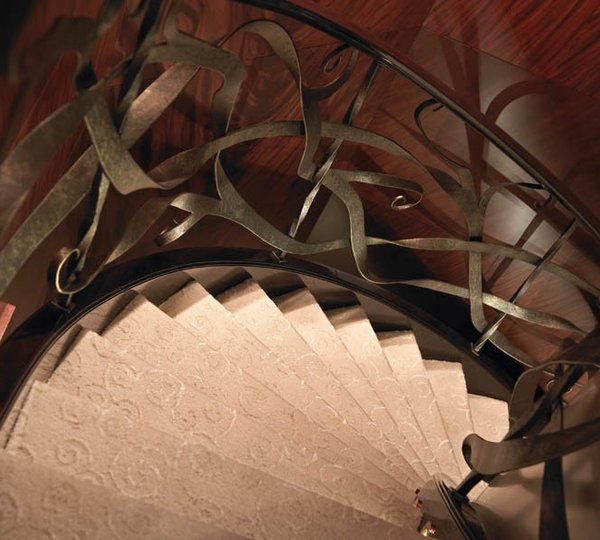 Stairway: Yacht BLUE MOON's Close Up Pictured