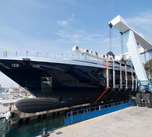 60m Mondomarine yacht at launch
