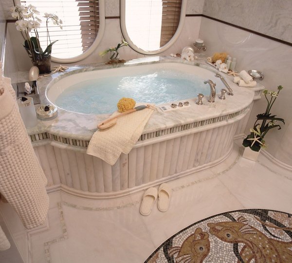 Main Master Bathroom On Board Yacht CALYPSO