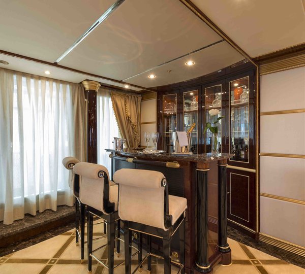 main saloon bar with stools