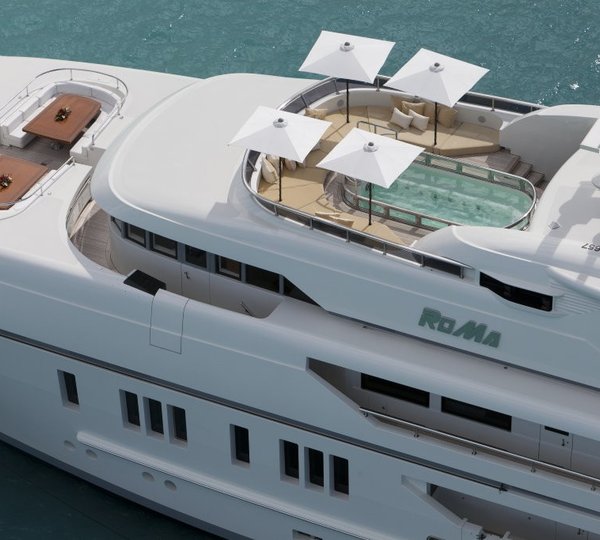 Decks: Yacht ROMA's From Above Aspect Captured