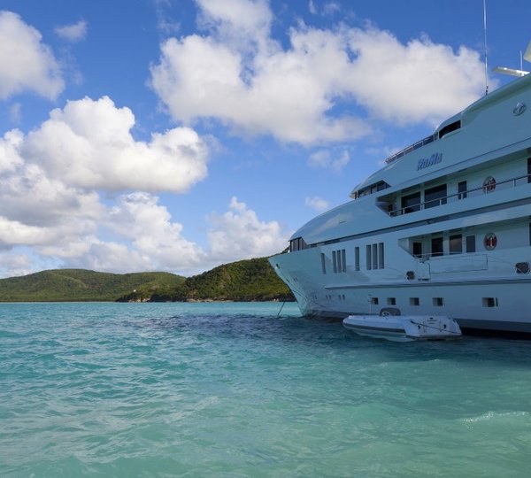 Ship's Tender Alongside Aboard Yacht ROMA