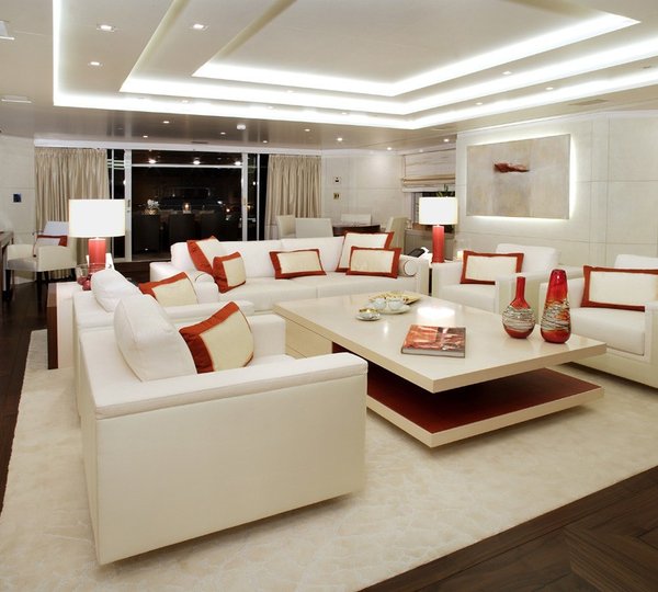Profile Aspect: Yacht ROMA's Premier Saloon Captured