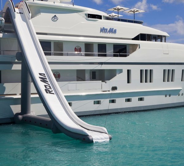Detail: Yacht ROMA's Water Slide Image