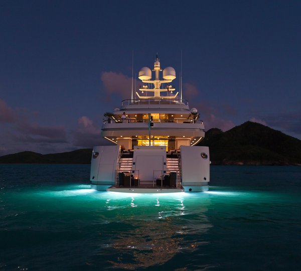 Under Water Lighting Aboard Yacht ROMA